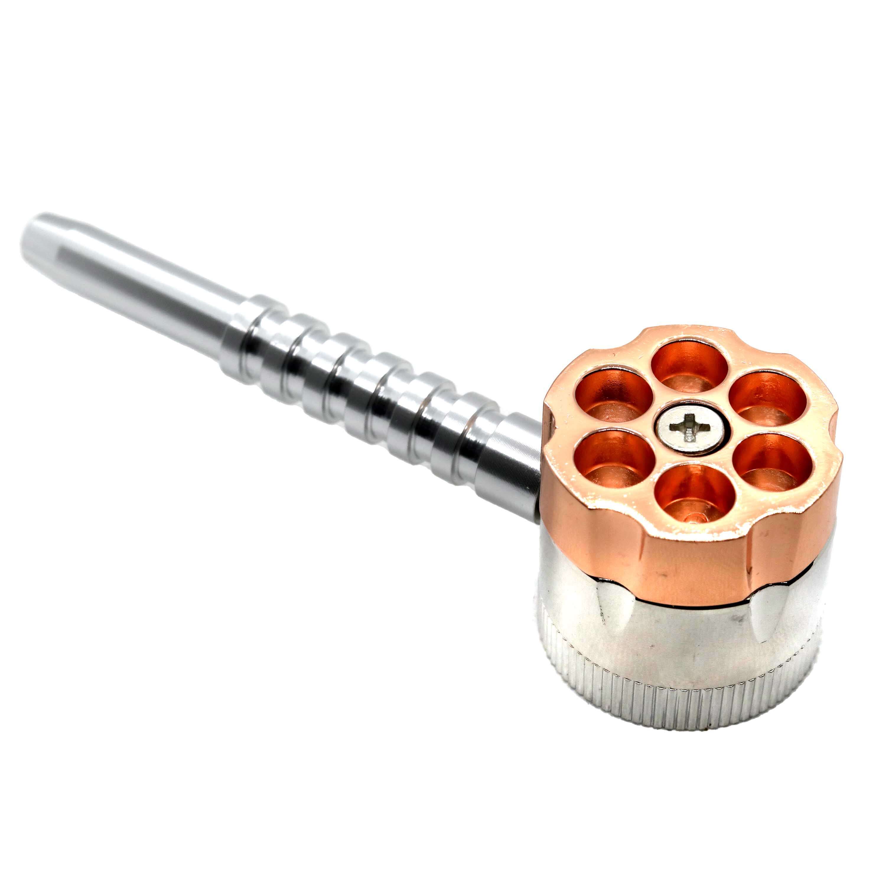 Heavy Metal Grinder With Pipe (PH1826) | 4 Inch  product image
